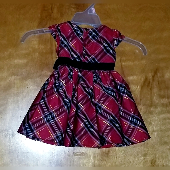 NWT Baby Girl's Carters Special Occasion Christmas Multicolored Plaid Formal - Picture 4 of 4